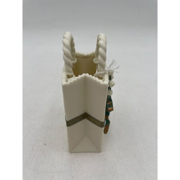 Simply Said Handcrafted Porcelain Mini Gift Bag Vase Peggy Jo Ackley 2003 - Picture 3 of 9